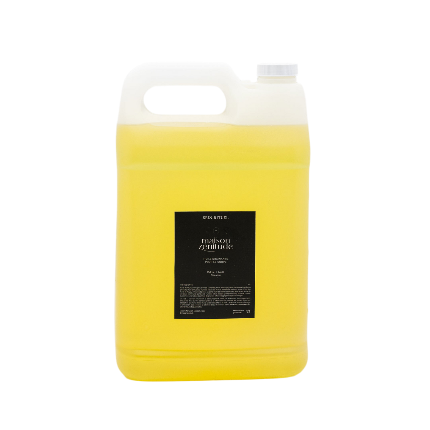 Huile drainante Selv Rituel X Maison Zénitude - 4L